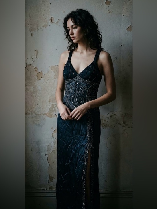 Sue Wong Nocturne Dresses & Skirts - RARE Y2K Sue Wong Nocturne Black Old Hollywood Whimsigoth Silk Beaded Gown 6